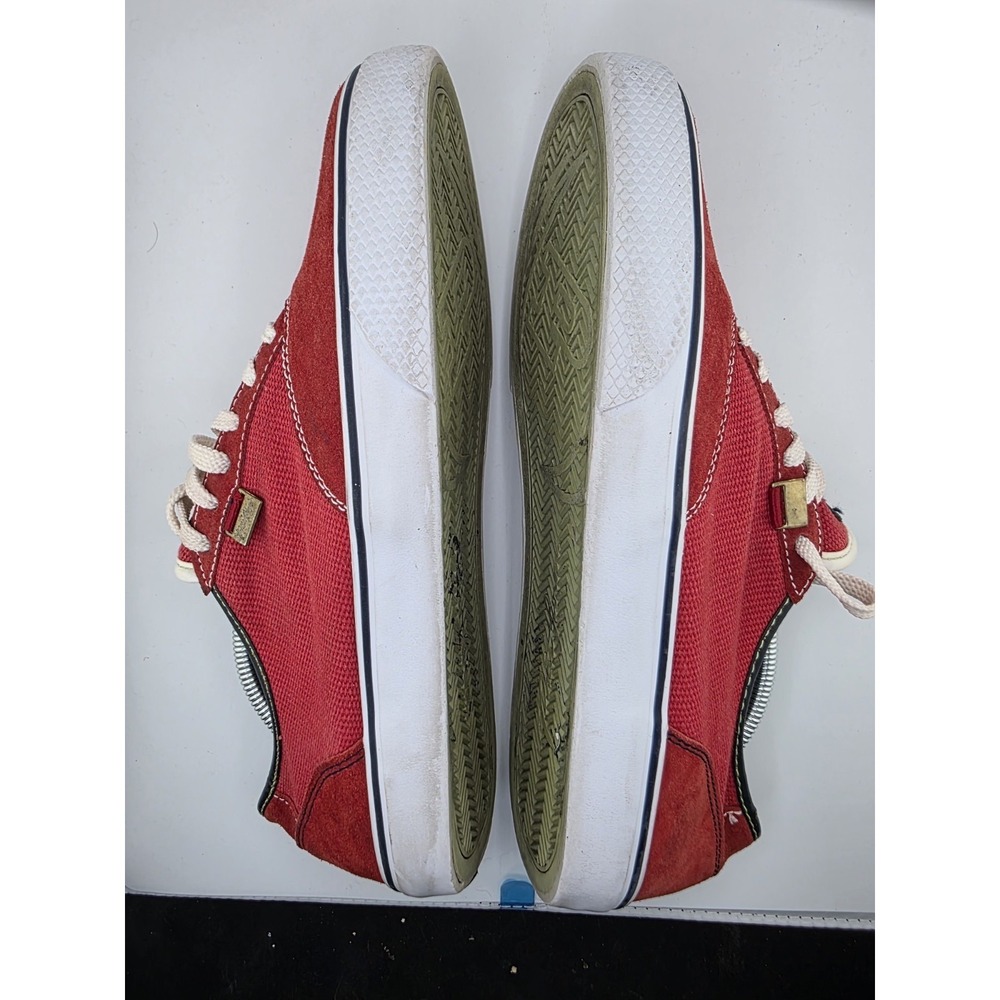 Phat Farm Red Suede Canvas Sneakers Men's Size 11 Casual Lace Up Shoes - Picture 6 of 12